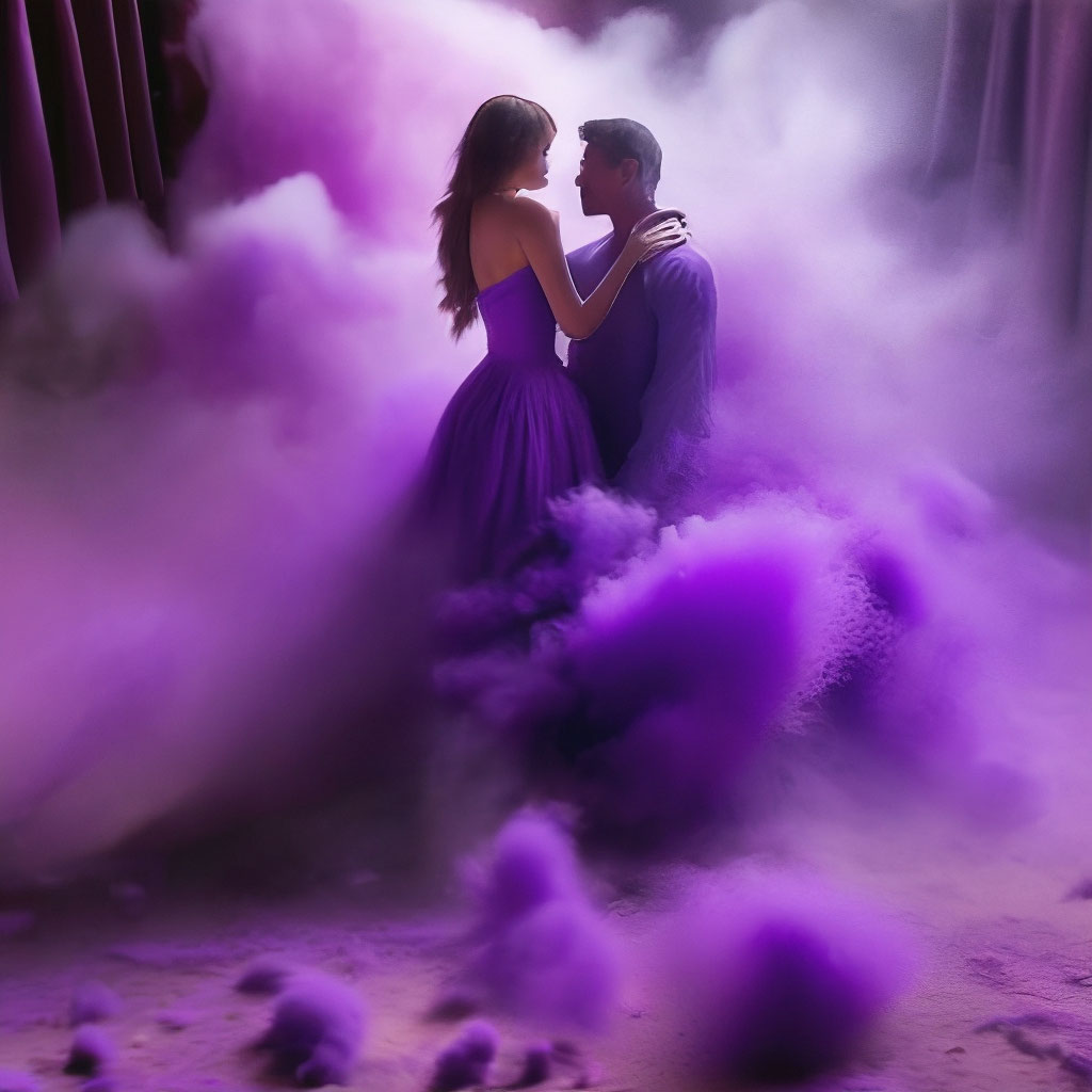 Фиолетовая пудра в ней ты и я песня