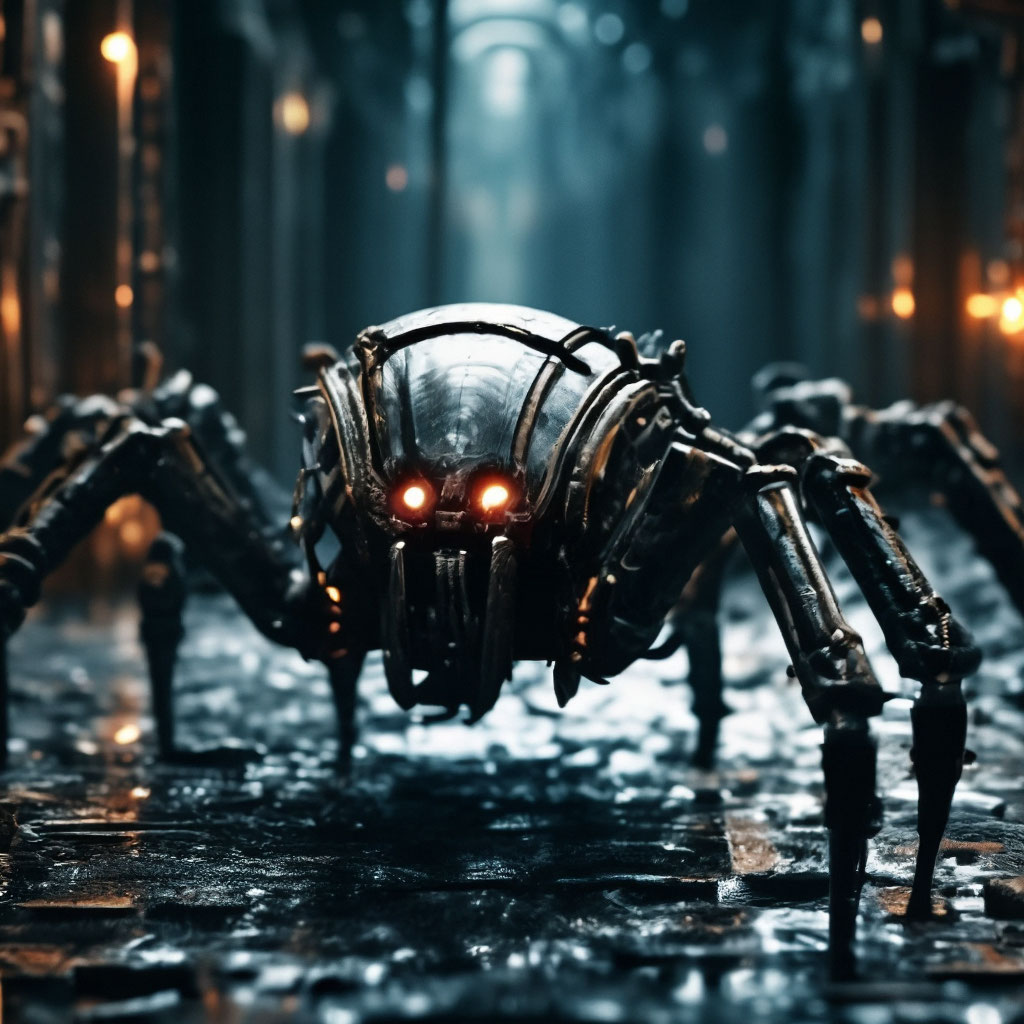 WeBBeR.Механический скорпион-паук …» — создано в Шедевруме