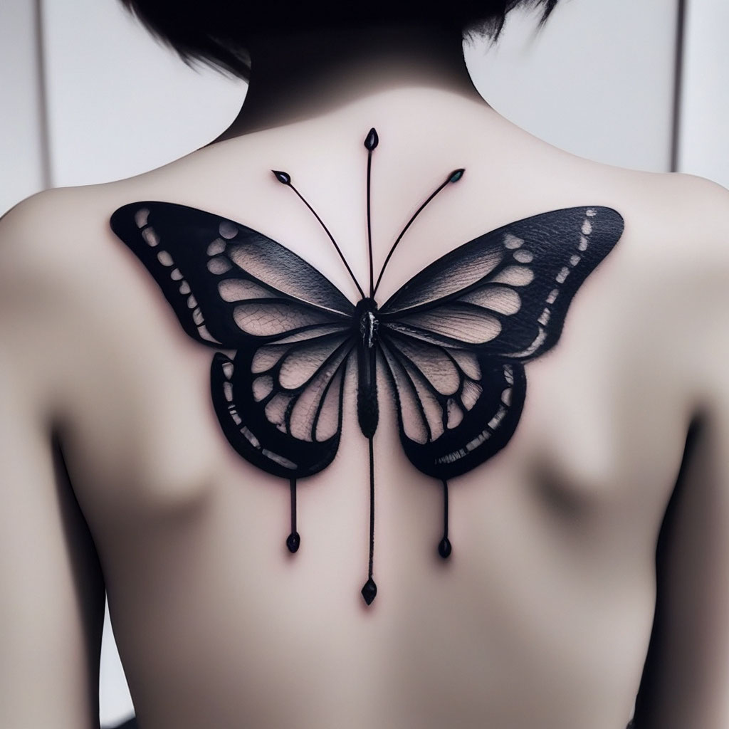 Татуировка бабочка. Значение татуировки бабочка, и эскизы и фото работ