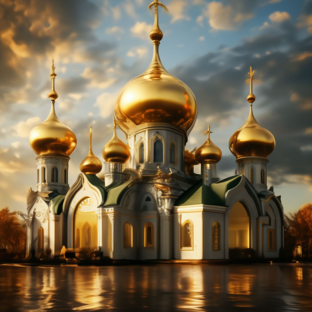 "Golden domes delight my soul" — image created in Shedevrum