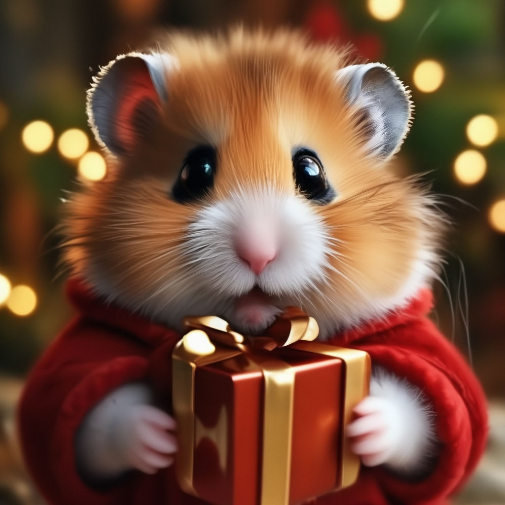 Новогодние хомяки