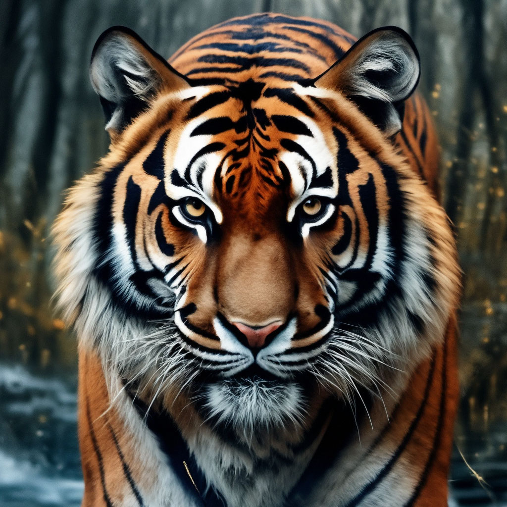 Тигр - опасная кошка, но очень красивая» — создано в Шедевруме