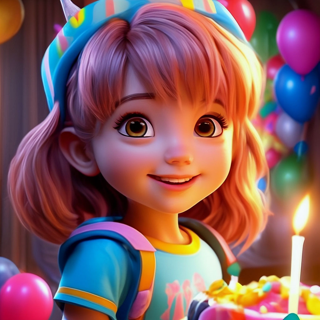 Картинки с днем рождения для девочки 6 лет