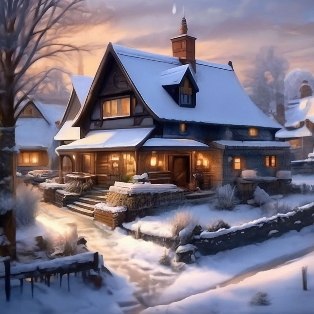 Домик в деревне зимой ( фото) - фото - картинки и рисунки: скачать бесплатно