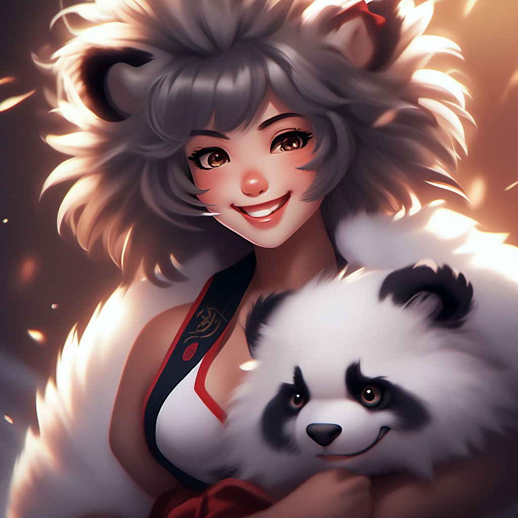 Furry panda