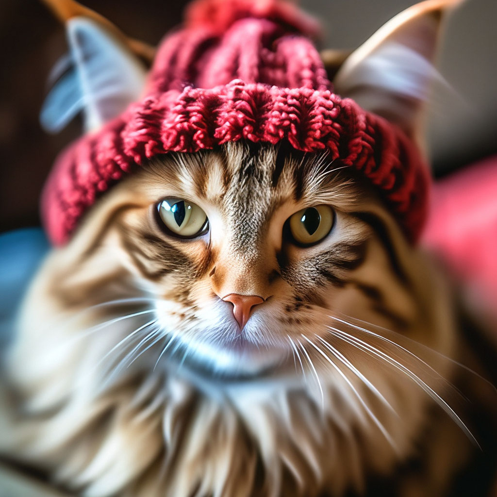 Кот в кепке