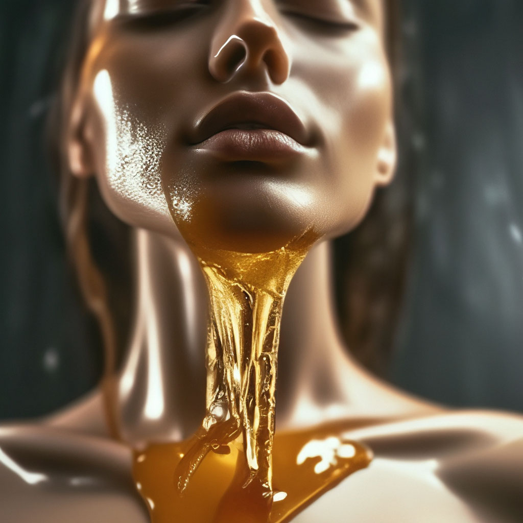 Жидкий прозрачный блестящий мёд …» — создано в Шедевруме