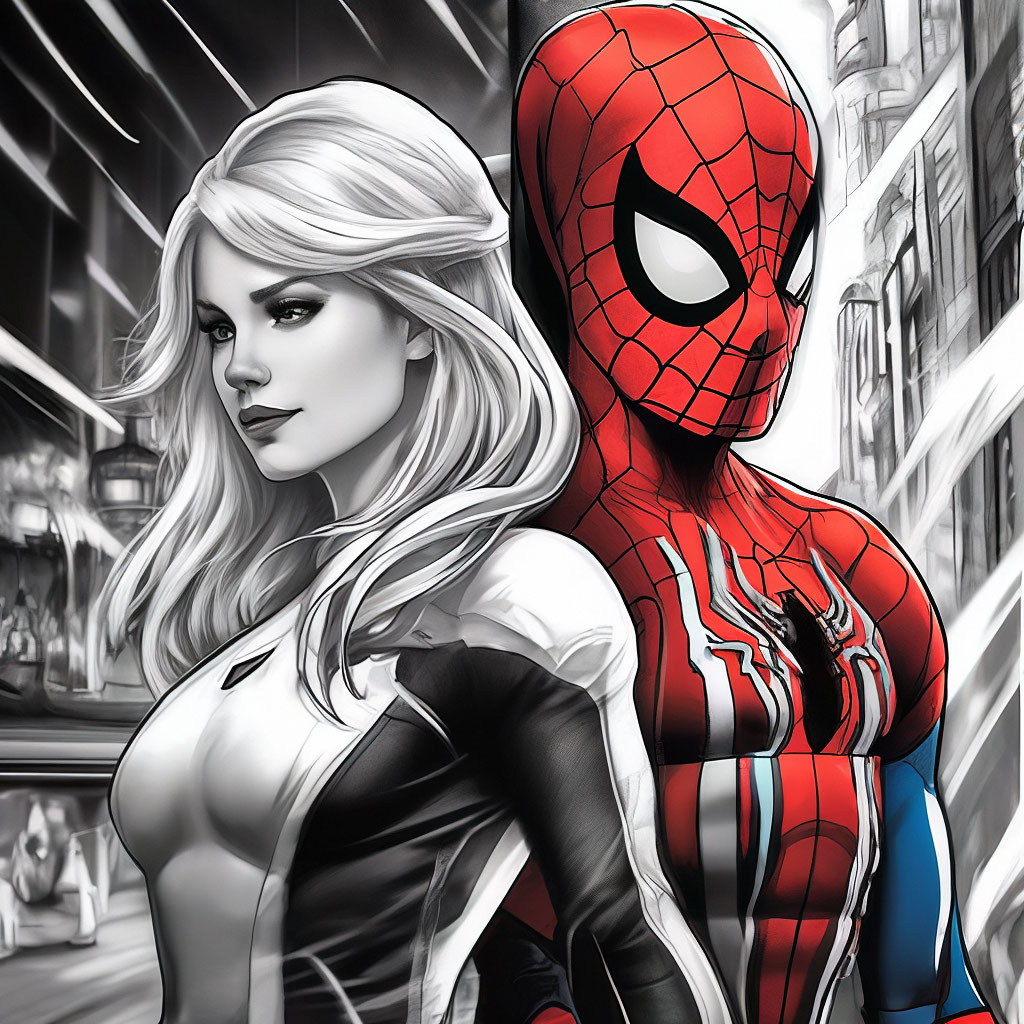 Spider man and emma frost