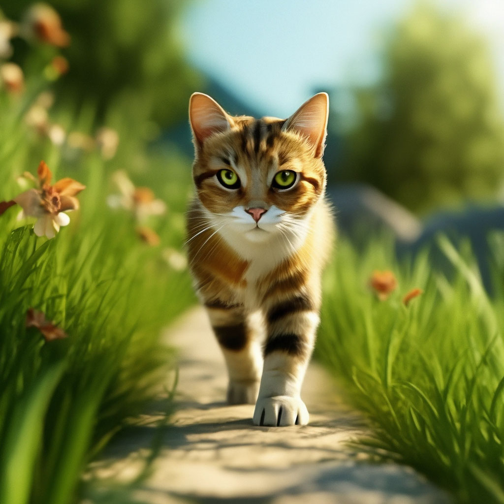 Картинки красивые нарисованные кошки (35 фото)