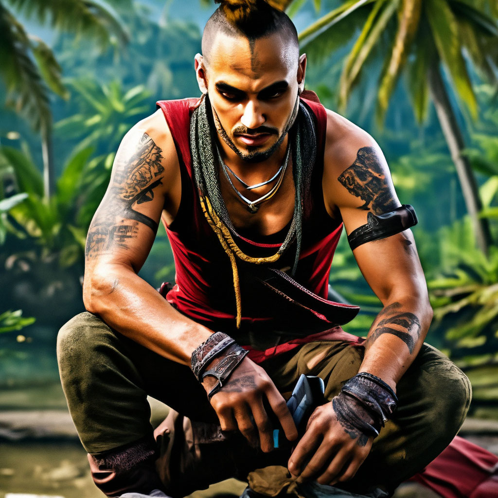 «Видеоигра far cry 3 стала …» — картинка создана в Шедевруме