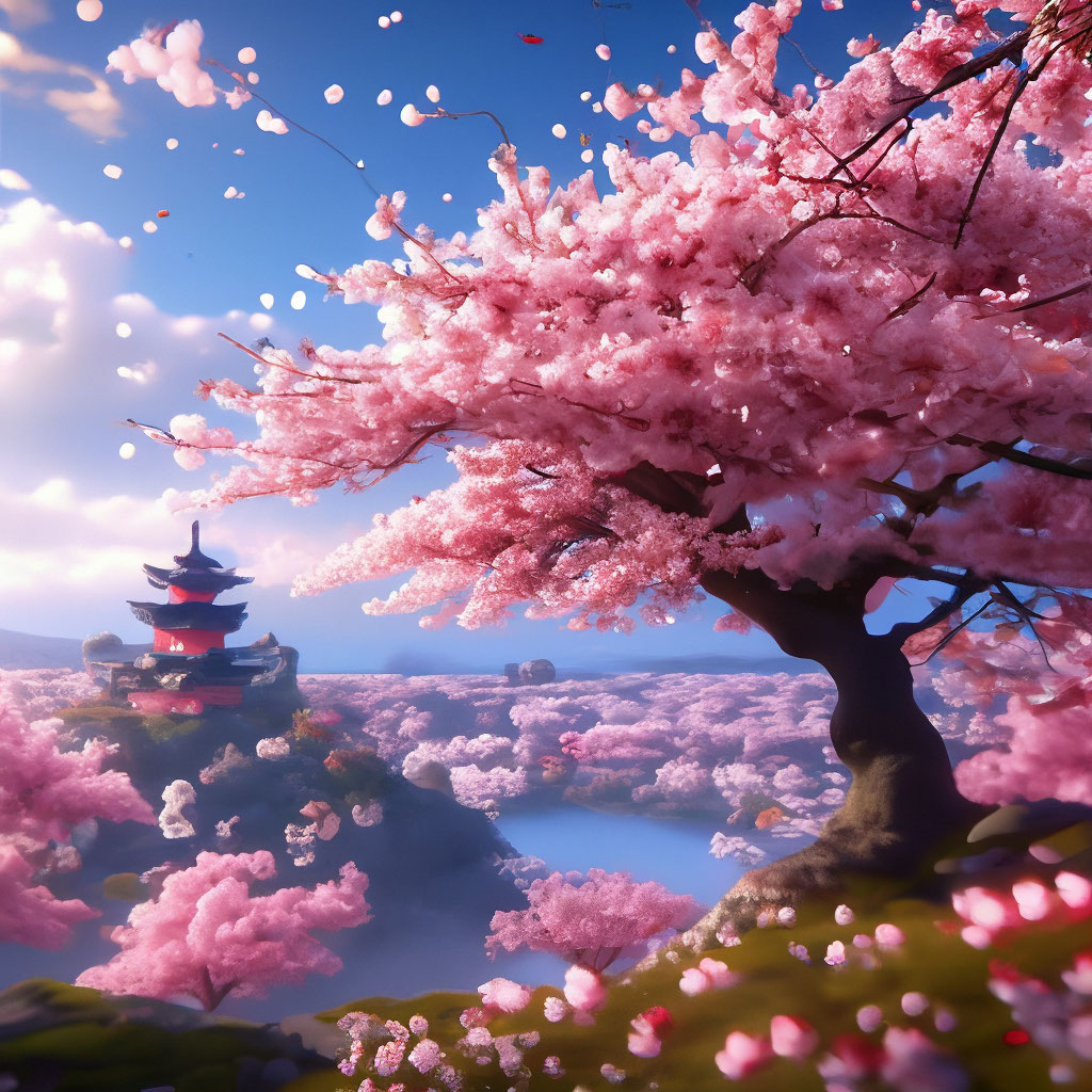 Цветение сакуры в Японии: символ весны и красоты, но и проблем» — создано в  Шедевруме