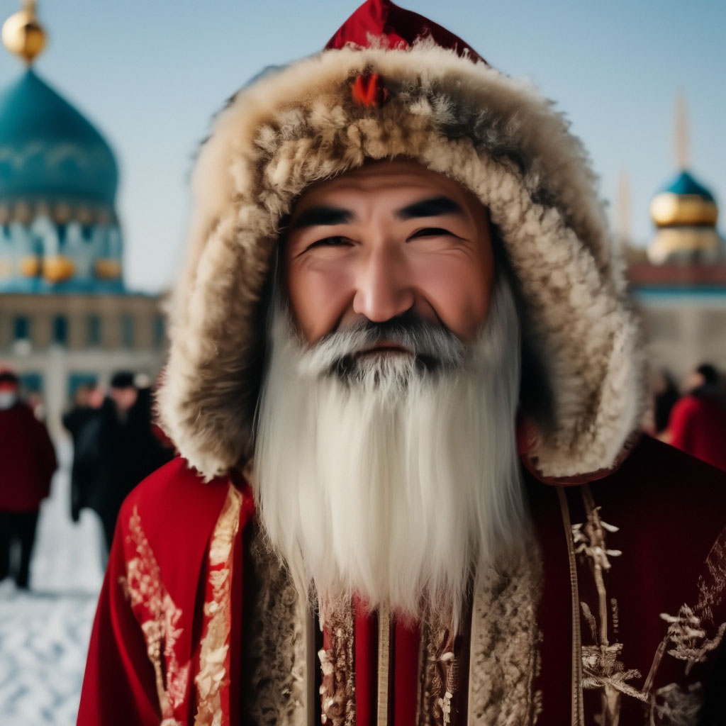 Казахстанский дед мороз
