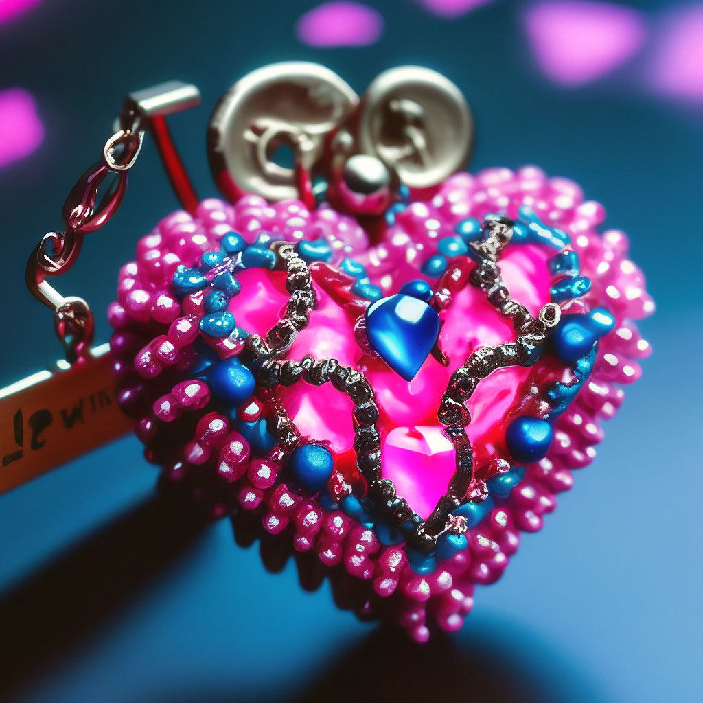 DIY Брелок Сердце из бусин, бисера/Pearl Beaded Heart Keychain tutorial/