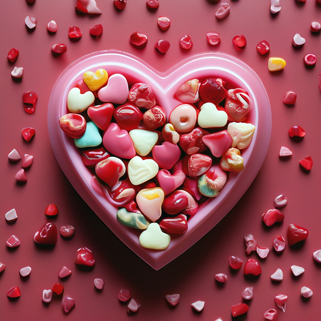 Сердце из конфет своими руками - 70 фото