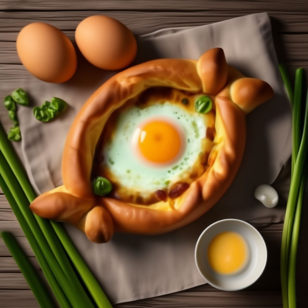 Чтобы приготовить хачапури с яйцом и сыром, нужны: