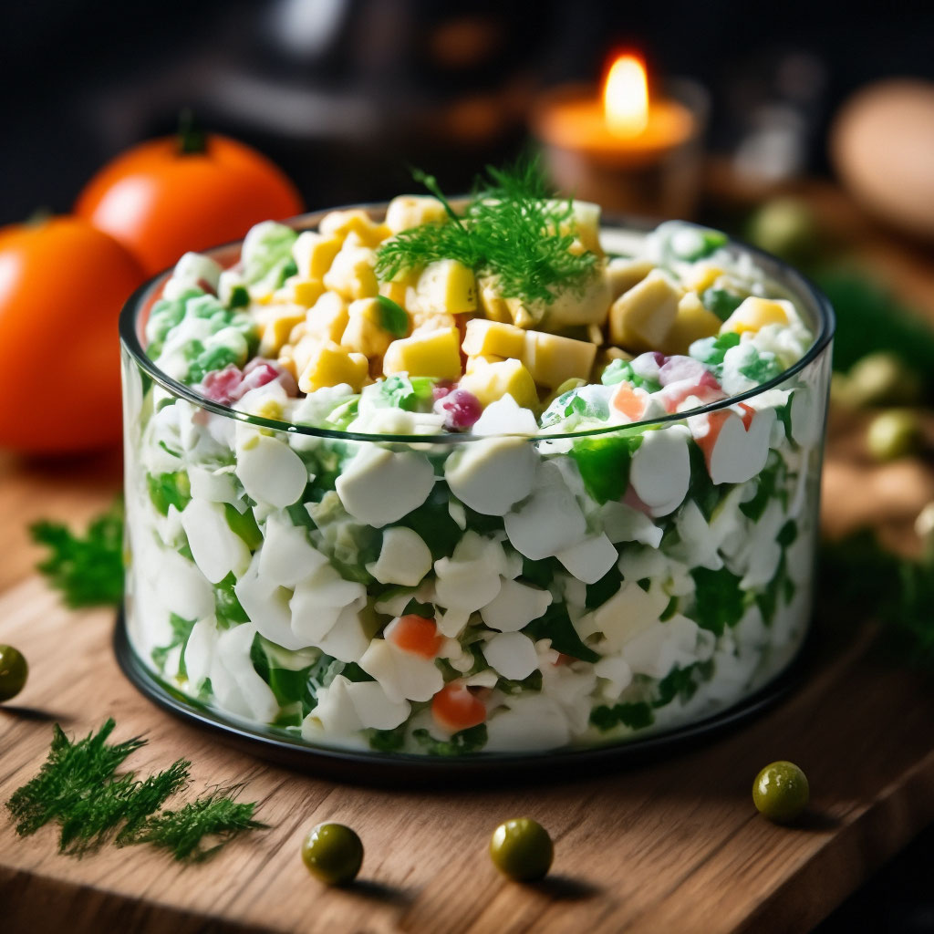Быстрый классический салат оливье – «Еда»