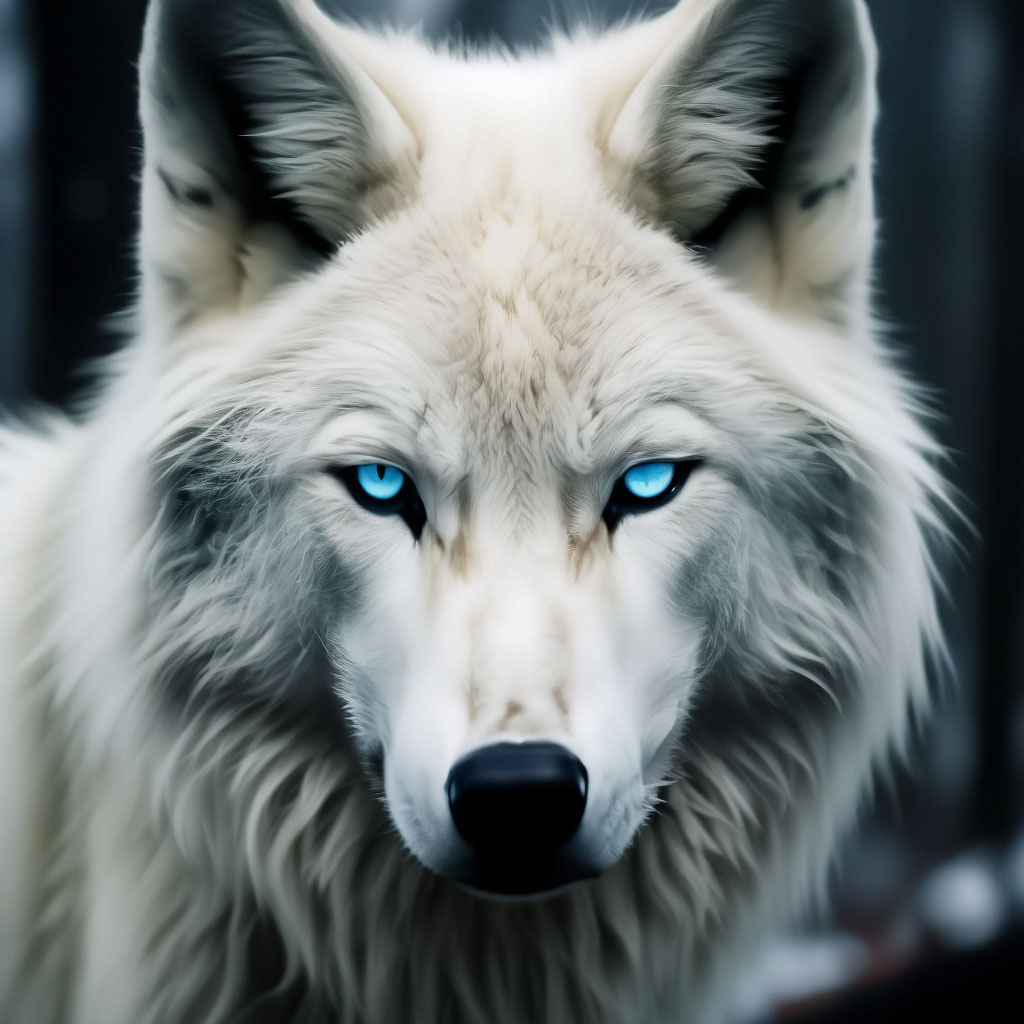 Фото белый волк с голубыми глазами — подборка