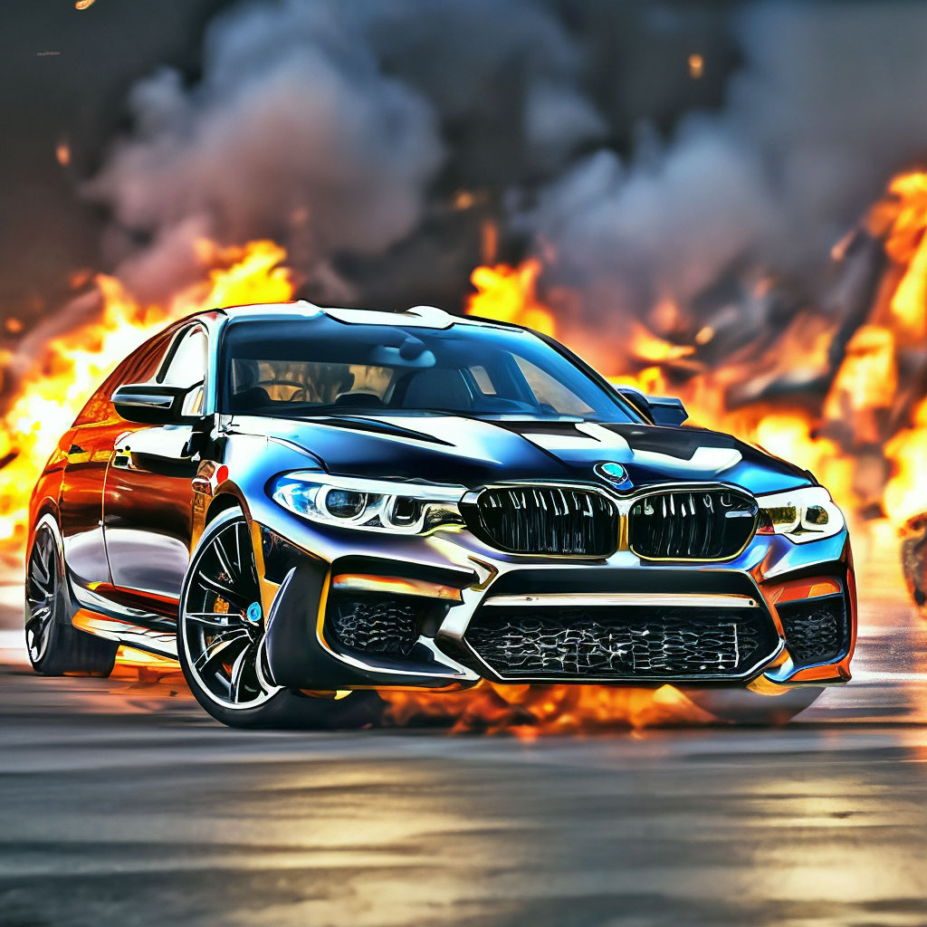 nikerspro Огненная BMW M5 f90 …» — создано в Шедевруме