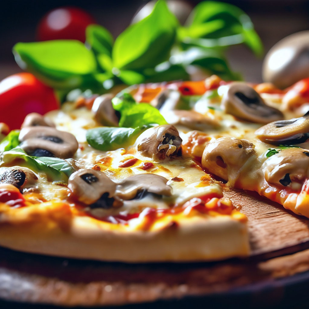 Рецепт Пицца с колбасой и сыром. Калорийность, химический состав и пищевая ценность.