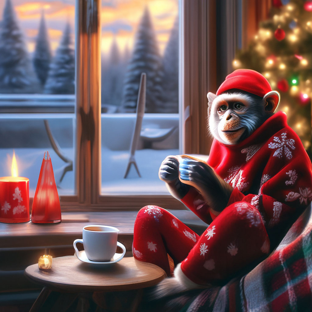Новогодняя обезьяна