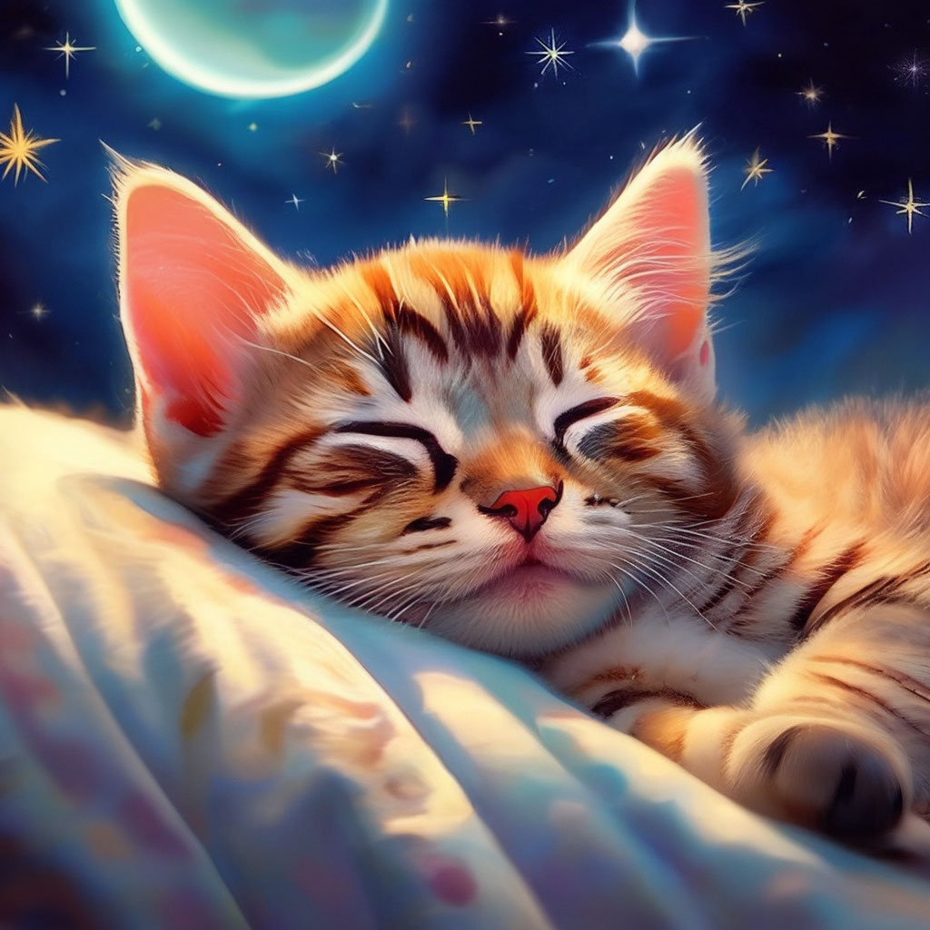Спокойной ночи с рыжим котом