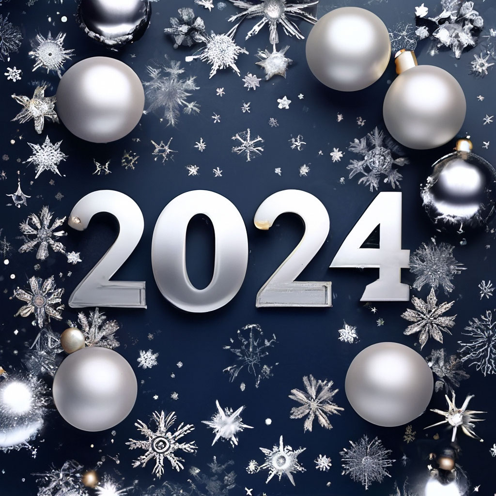 New year 2024: изображения без лицензионных платежей