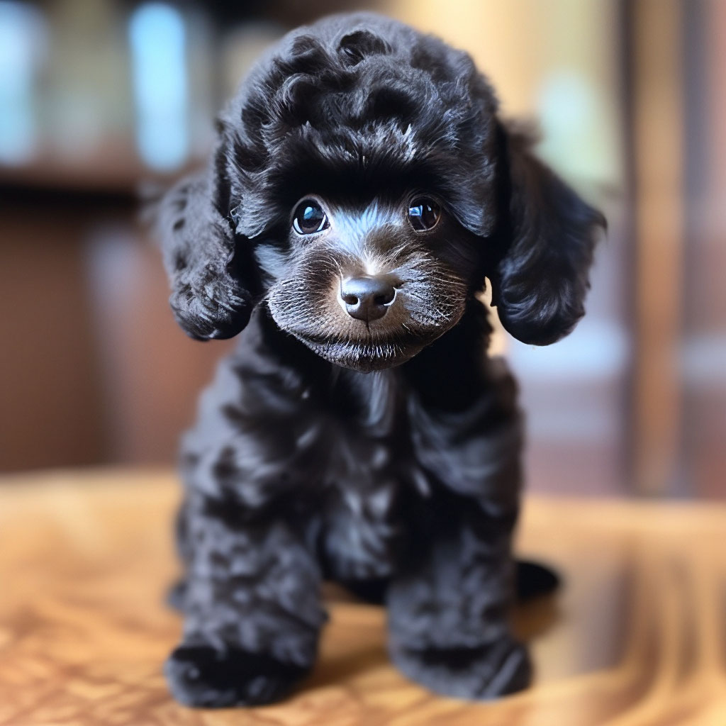 Черный пудель щенок - 50 фото