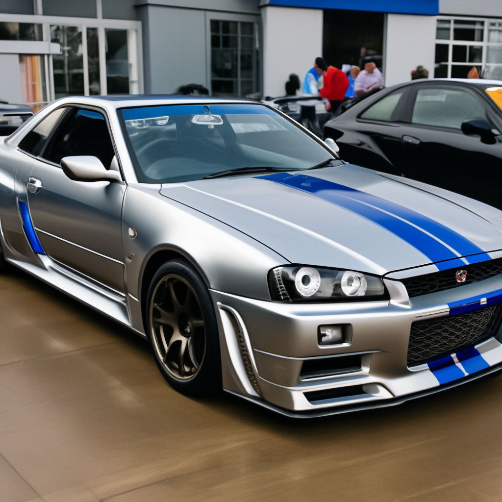 nissan skyline gtr r34 форсаж