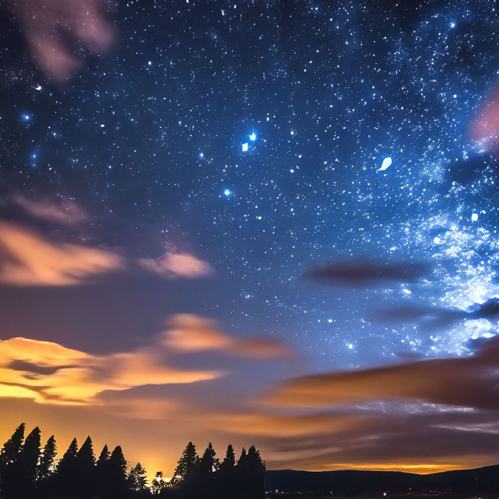 Красивое небо 720°, ночь, звёзды, …» — создано в Шедевруме