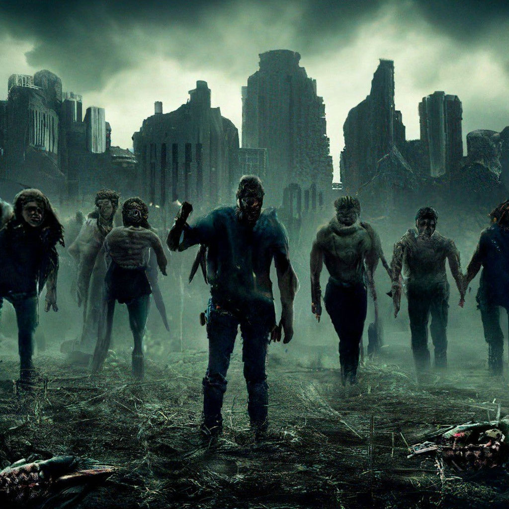 Зомби апокалипсис в нейросетях» — картинка создана в Шедевруме