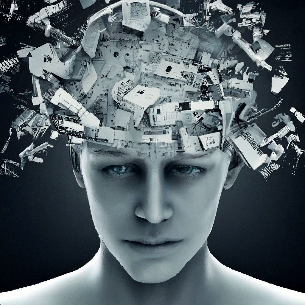 «Полная каша в голове» — создано в Шедевруме