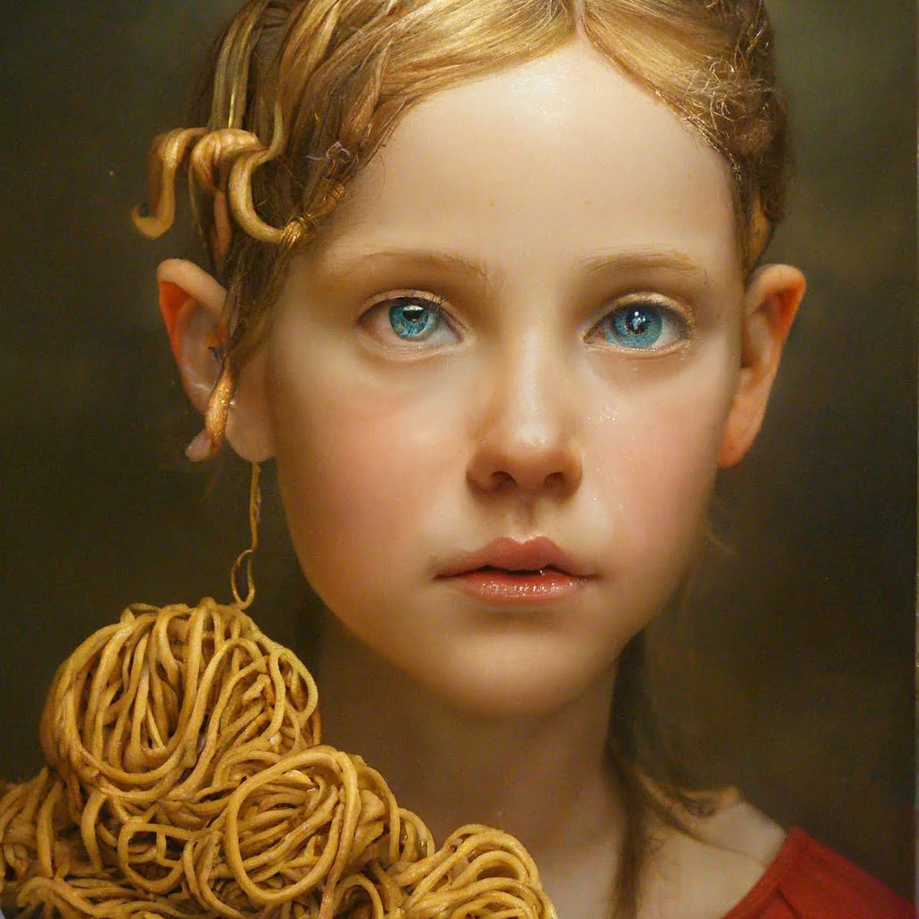 «Вешать лапшу на уши» — создано в Шедевруме