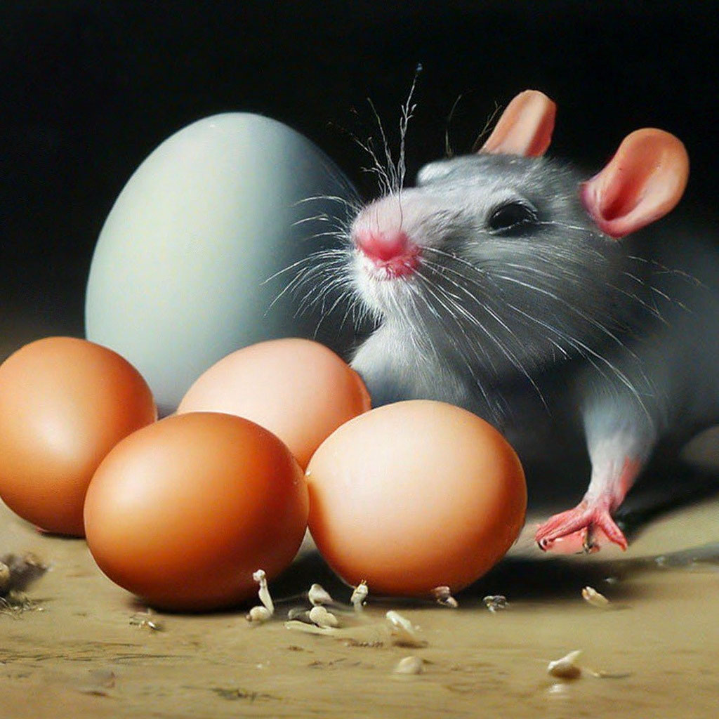 Как крысы воруют яйца