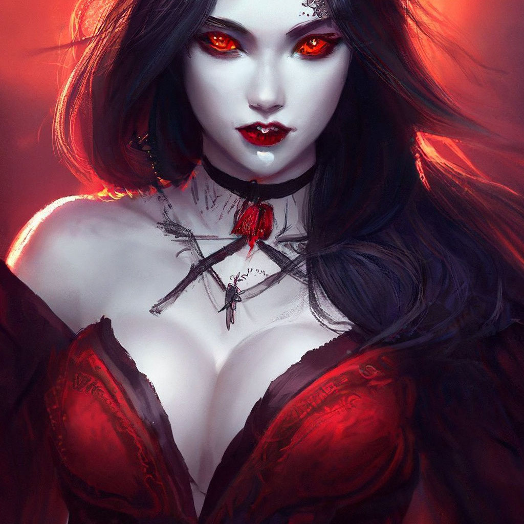 Vampire girls, fiction idea, zbrush