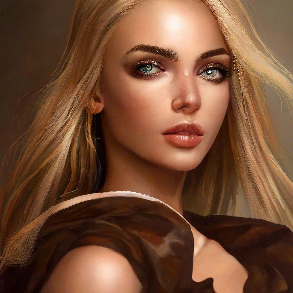 «Блондинка в шоколаде» — создано в Шедевруме