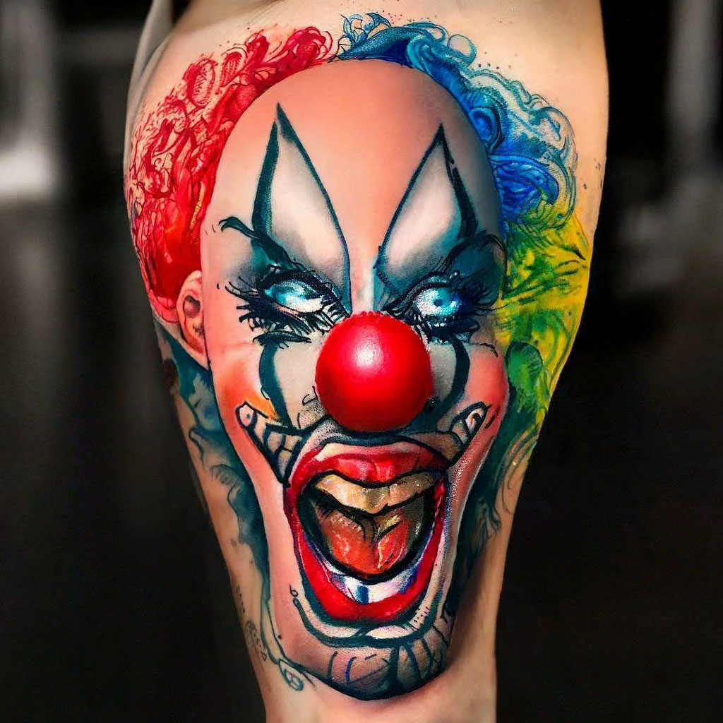 Значение татуировки клоун – лучшие эскизы тату шут, джокер, пьеро, арлекин, клоун