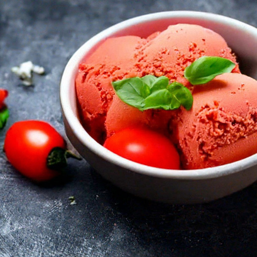 Необычное томатное мороженое - пошаговый фоторецепт от Maggi