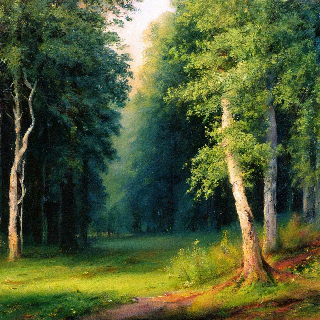 Пейзаж, лес, лето, вечер стиль …» — создано в Шедевруме