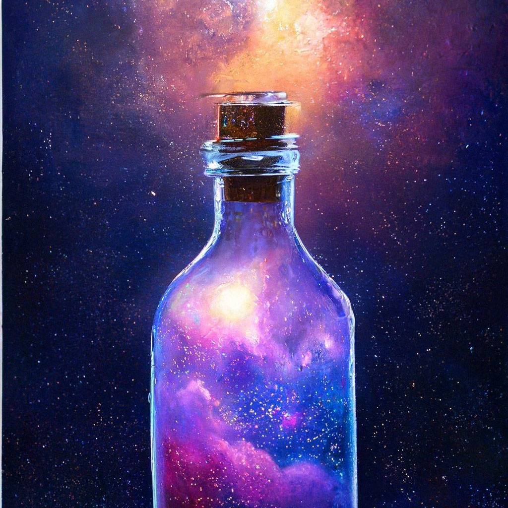 Белый космос в бутылке