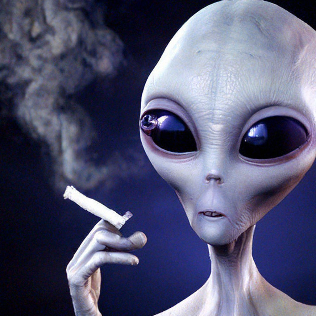 elfbar nachfüll pod läuft aus Alien With Cigar Life Size Statue