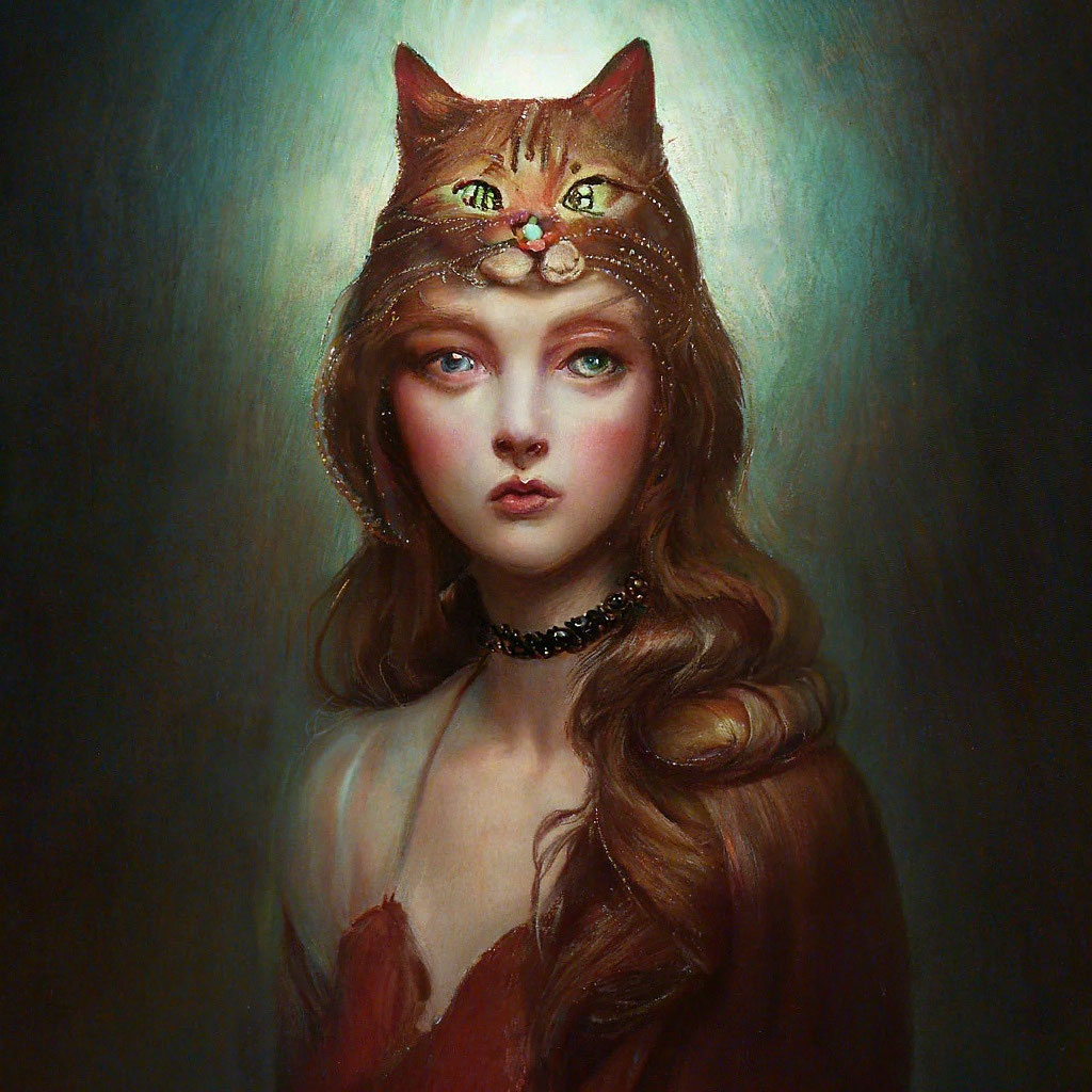 «Клубника-кот» — создано в Шедевруме