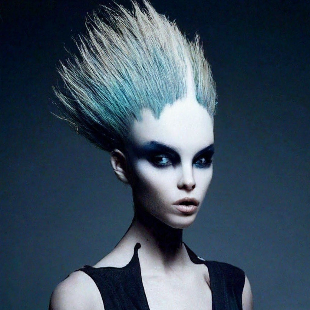 Прическа инопланетянки для девочки "Alien hairstyles# 2" - image created in Shedevrum