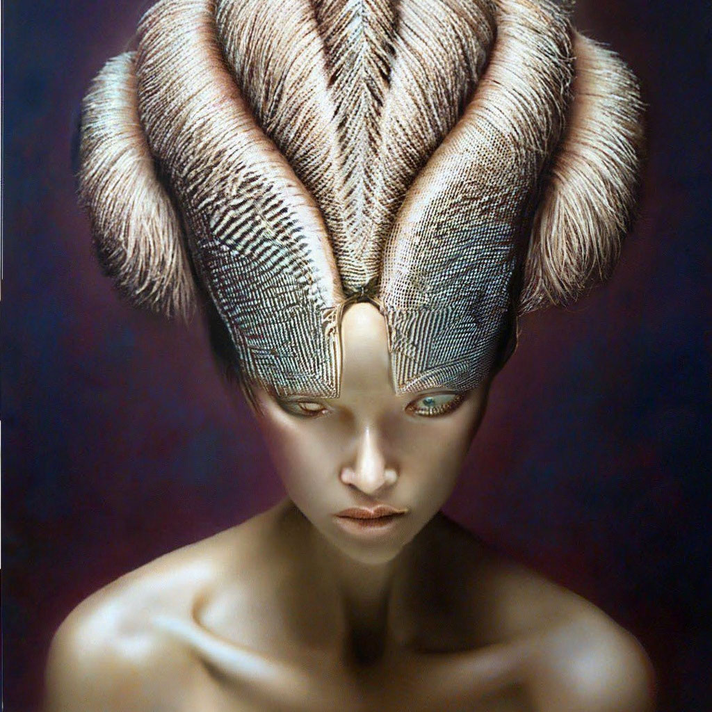 "Alien hairstyles# 3" - image created in Shedevrum