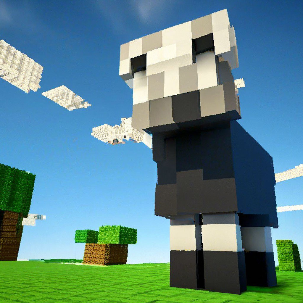 Minecraft Sheep Statue