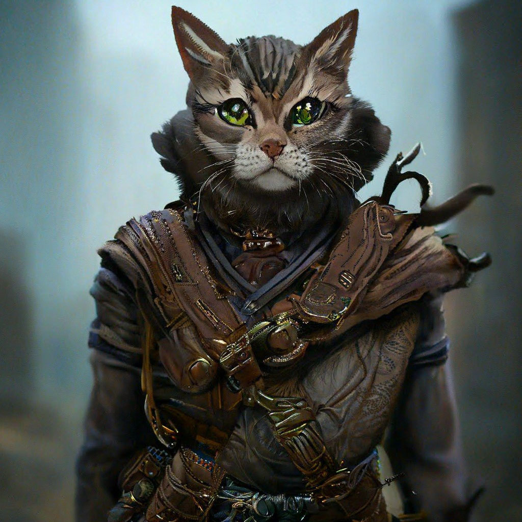«Кот в костюме кота» — картинка создана в Шедевруме