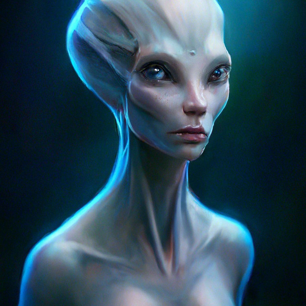 The alien girl. Лысые грим инопланетянин. The alien girl. Инопланетяне девушки арты. The alien girl.