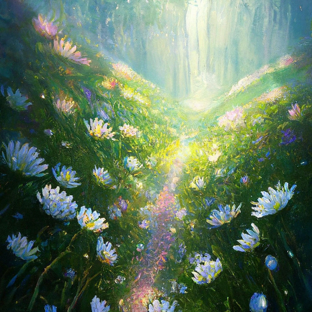 «Поле хрустальных ромашек» — создано в Шедевруме