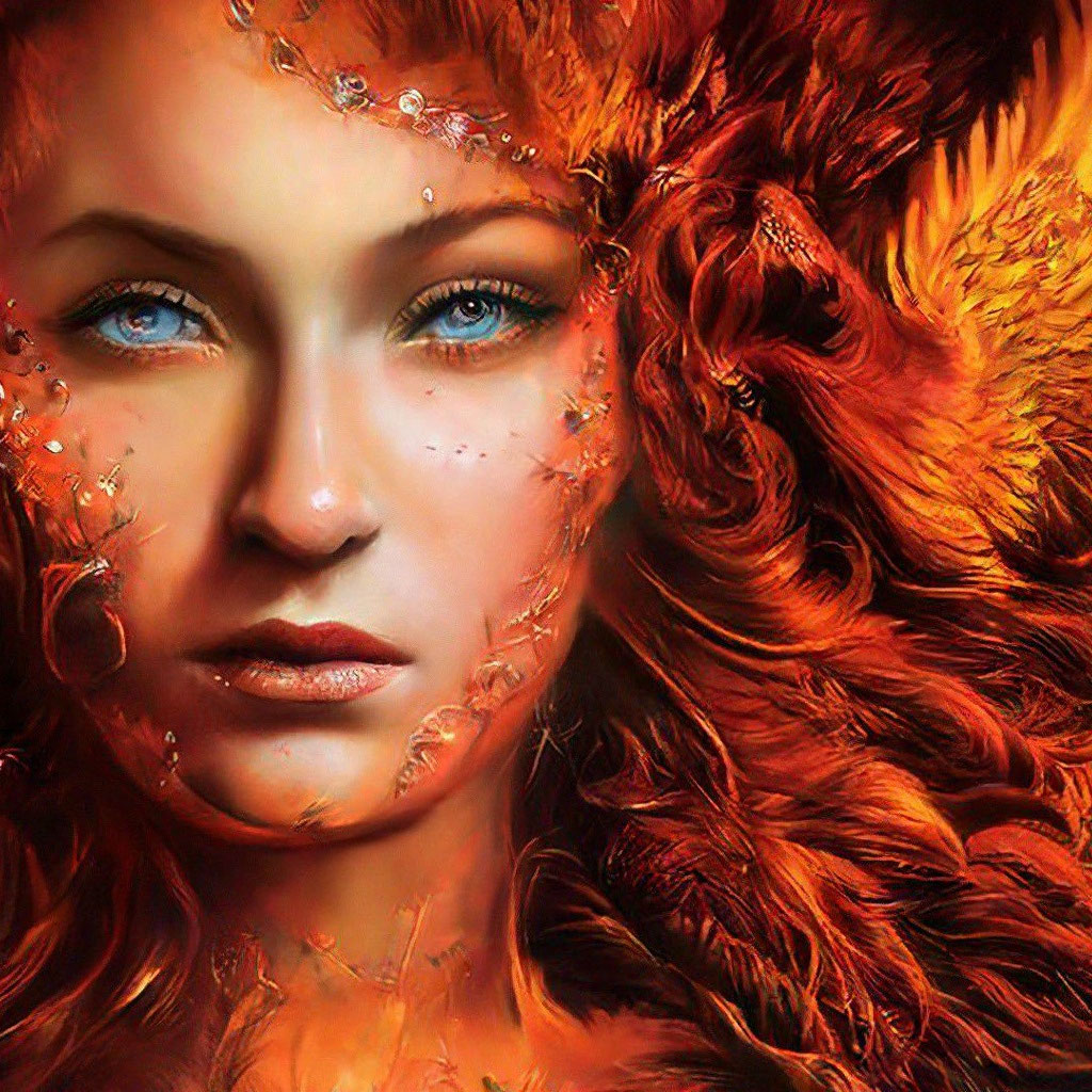 «Девушка Феникс, красиво, эстетично, …» — создано в Шедевруме