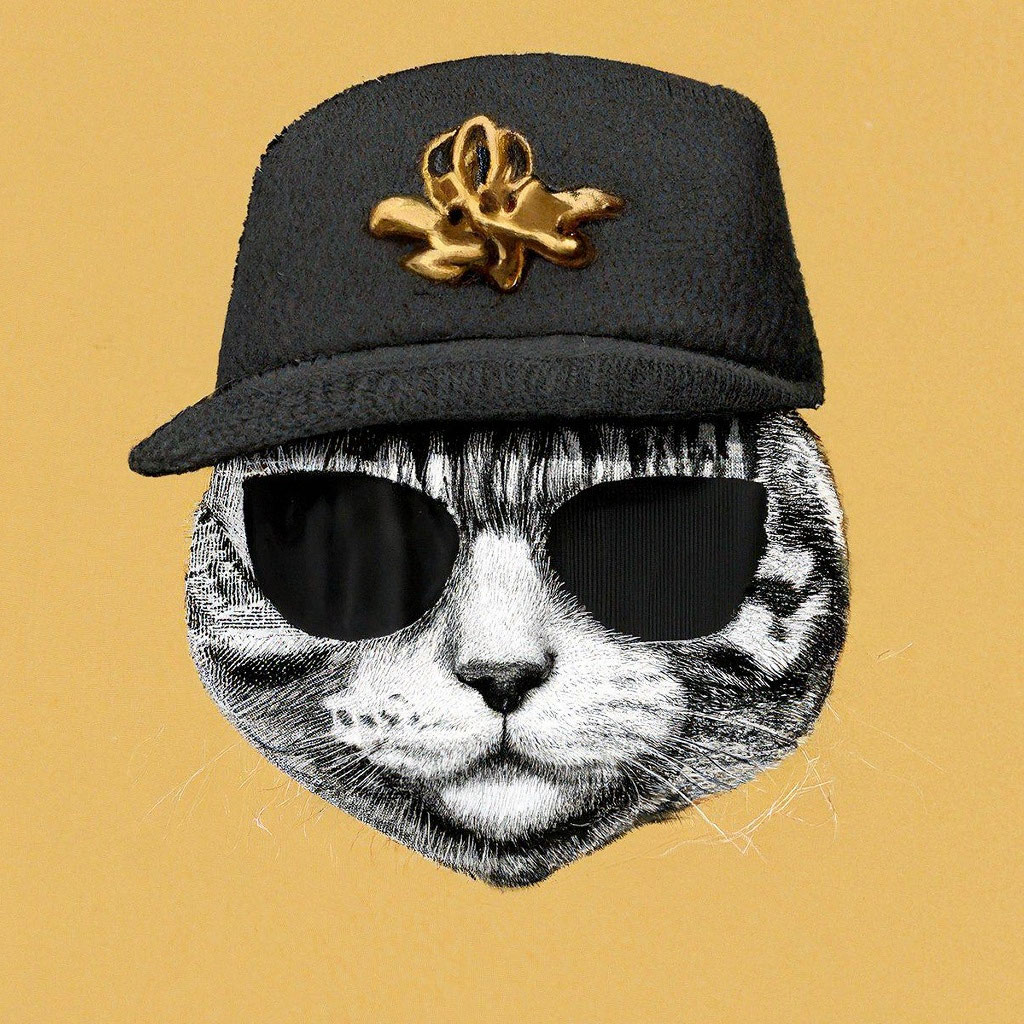 Кот с кепкой