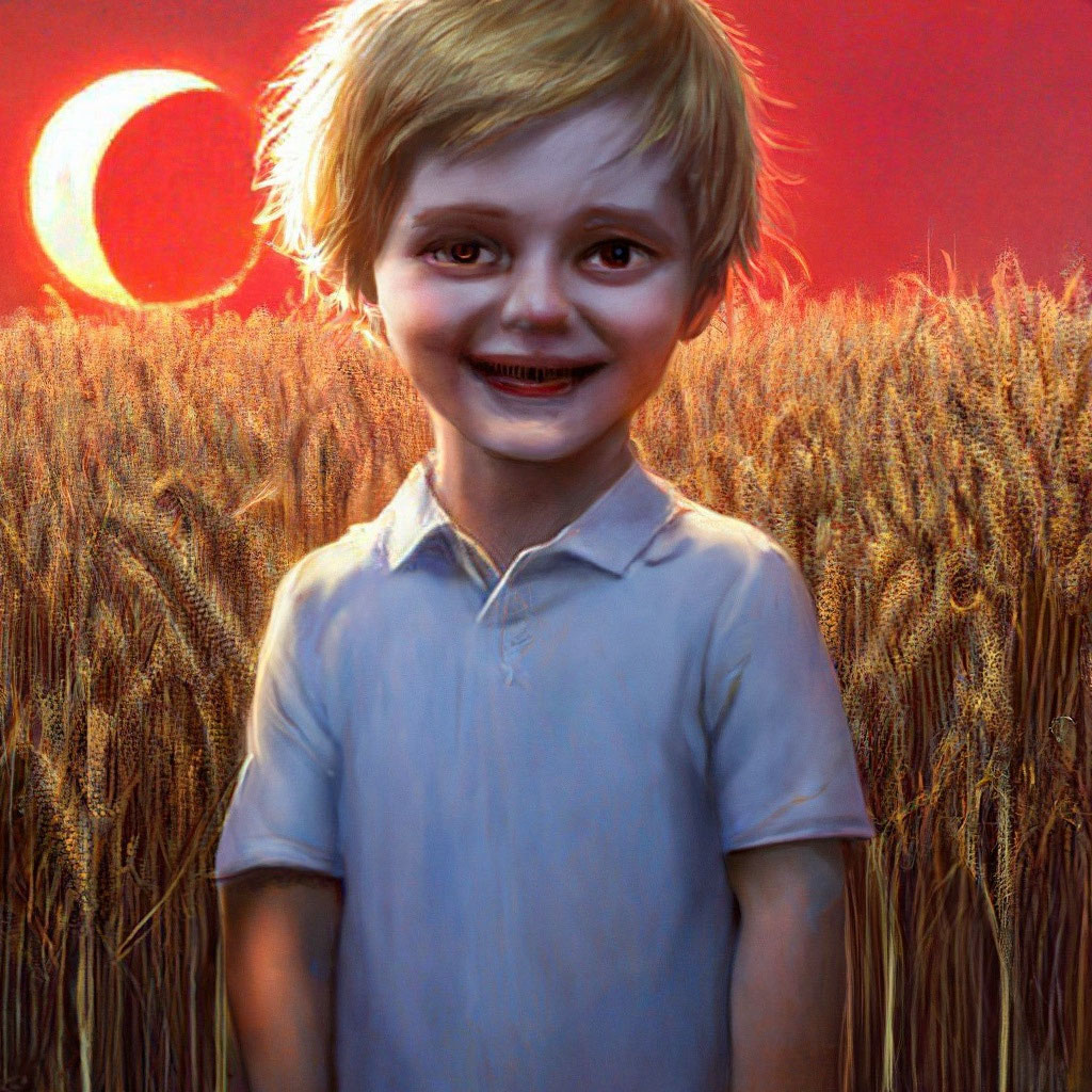 Маленький мальчик блондин